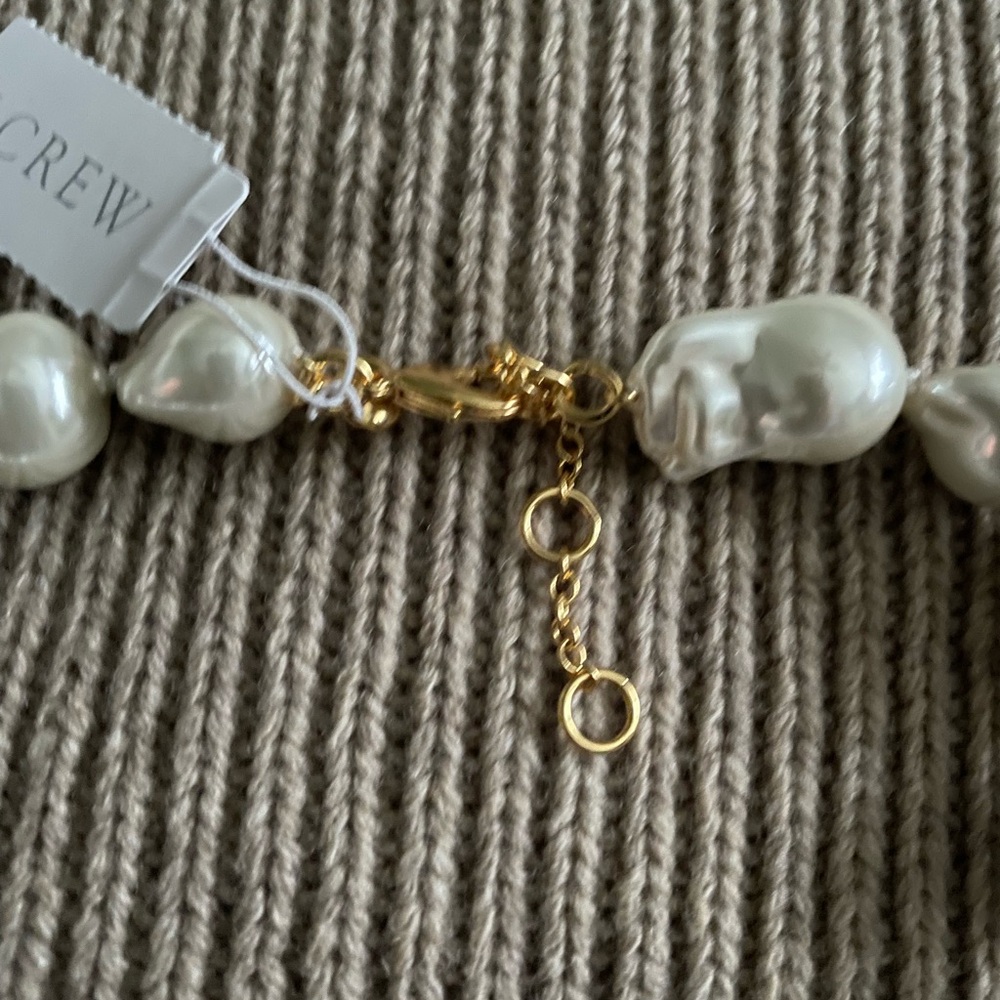 J. Crew White Pearl Baroque Necklace - Picture 8 of 11